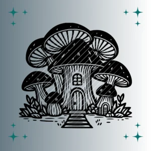 Pilzhaus | Plotterdatei SVG & PNG