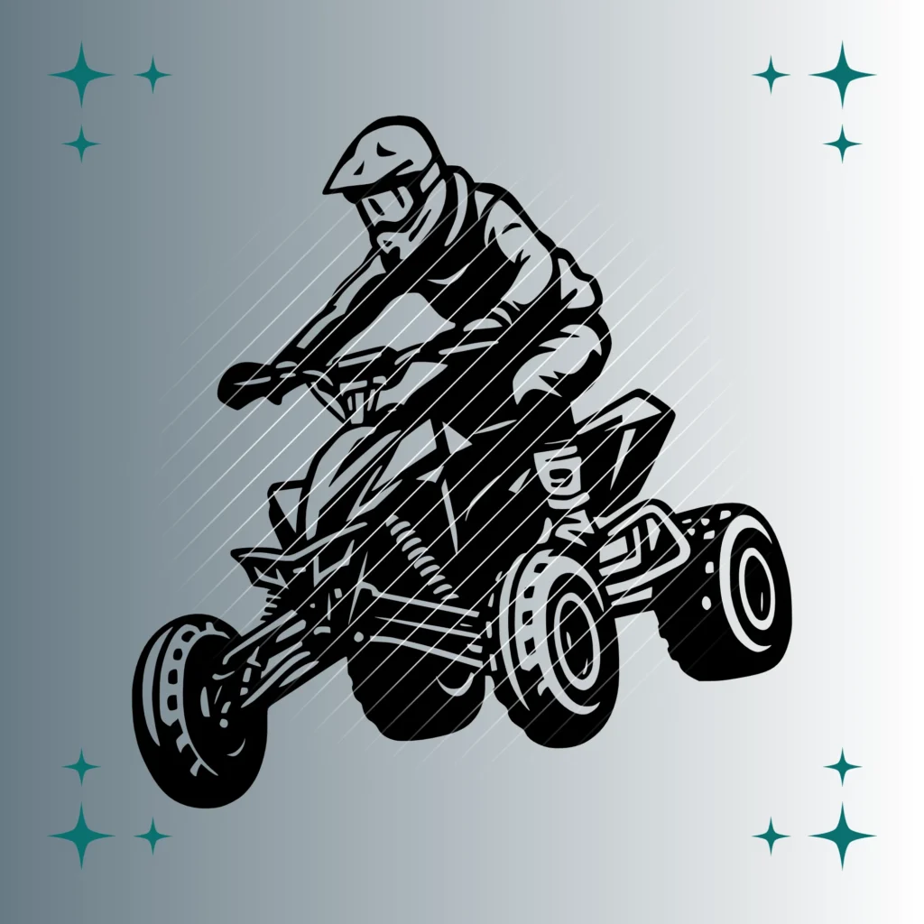 Quadfahrer | Plotterdatei | SVG & PNG