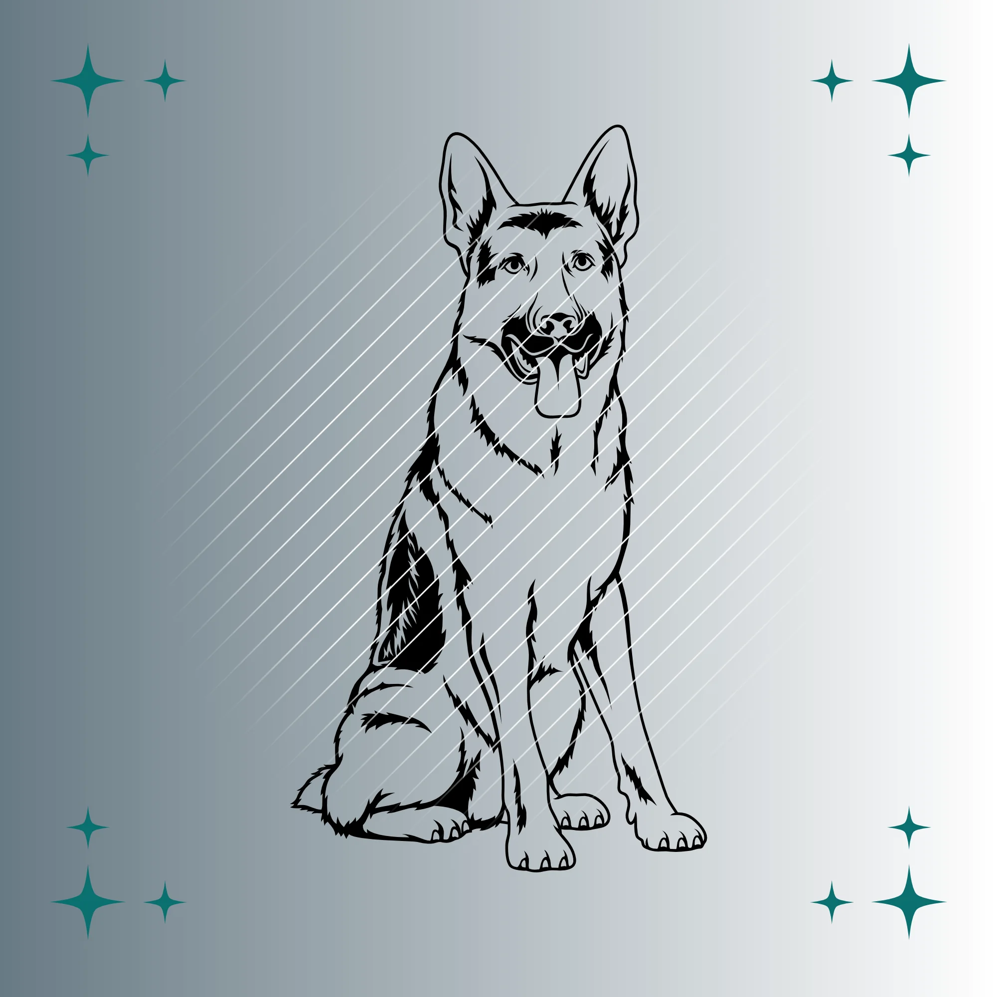 Schäferhund #3 | Plotterdatei | SVG & PNG