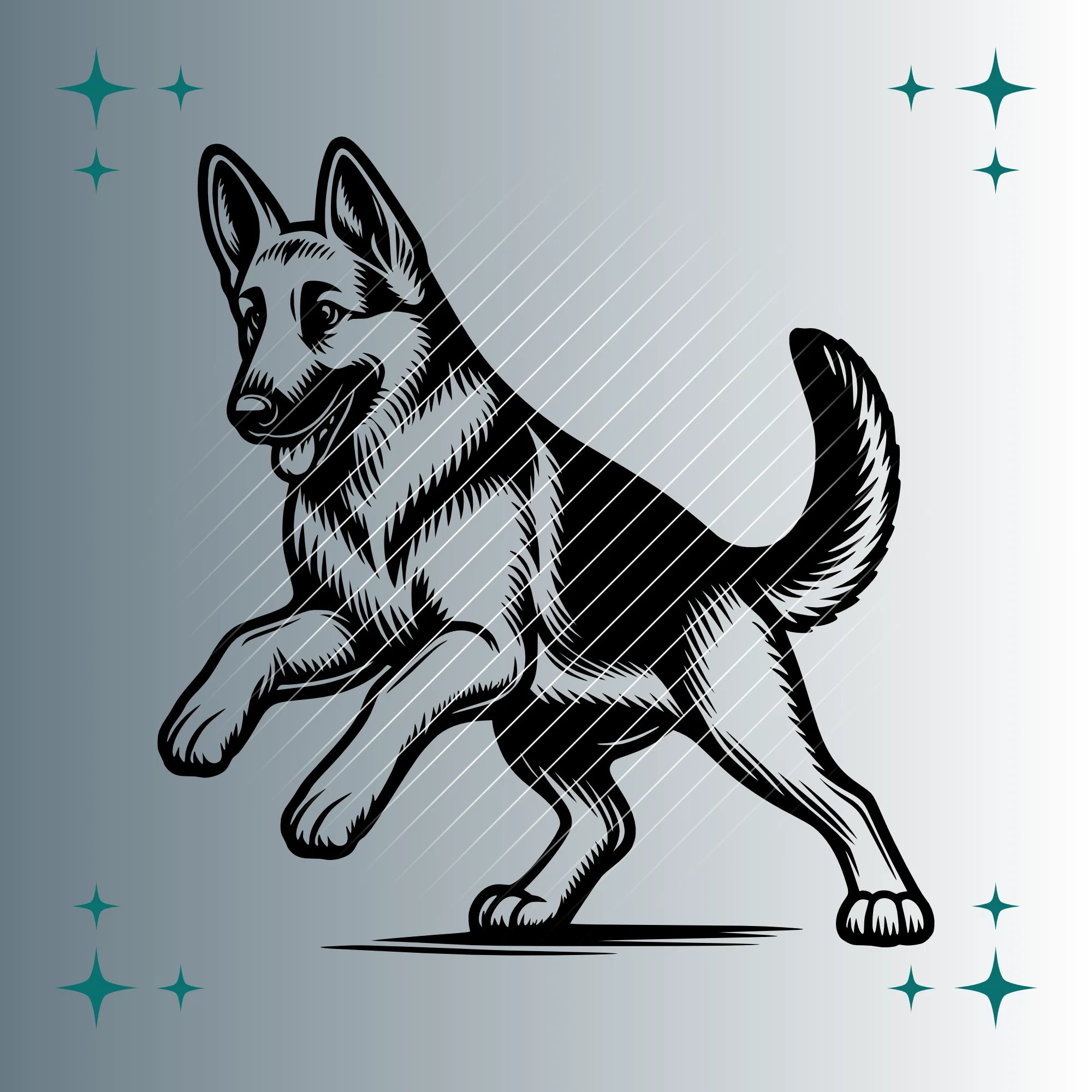 Schäferhund #4 | Plotterdatei | SVG & PNG