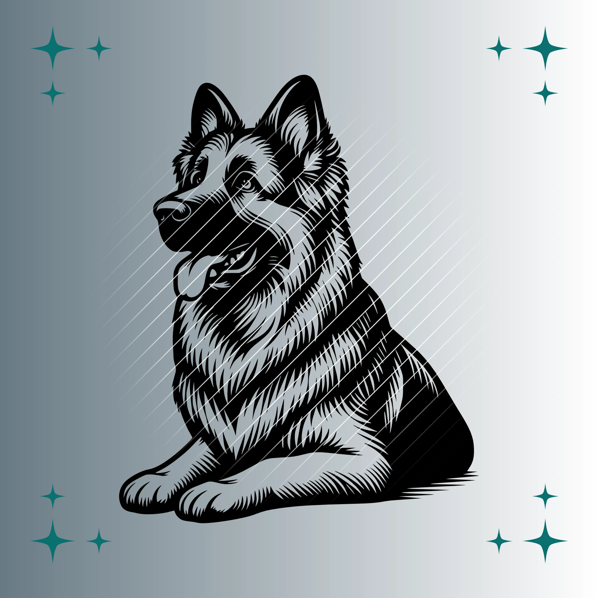 Schäferhund #5 | Plotterdatei | SVG & PNG