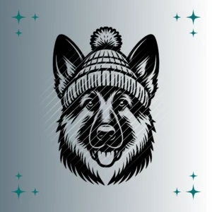 Schäferhund Bommelmütze | Plotterdatei | SVG & PNG