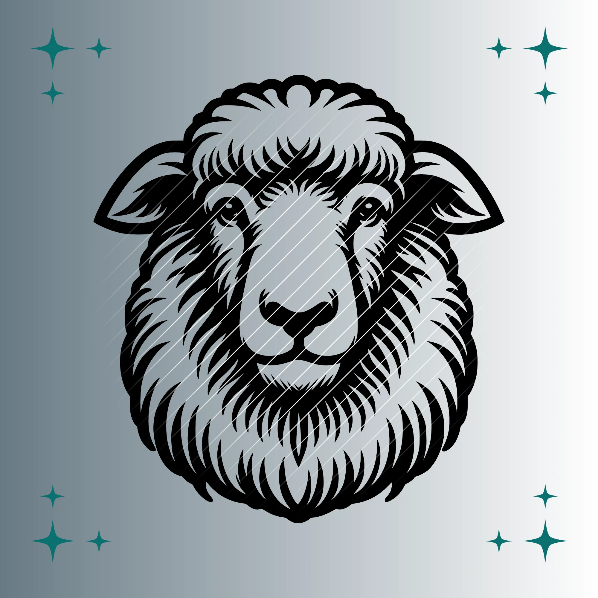 Schaf | Plotterdatei SVG & PNG