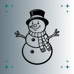 Schneemann #2 | Plotterdatei | SVG & PNG