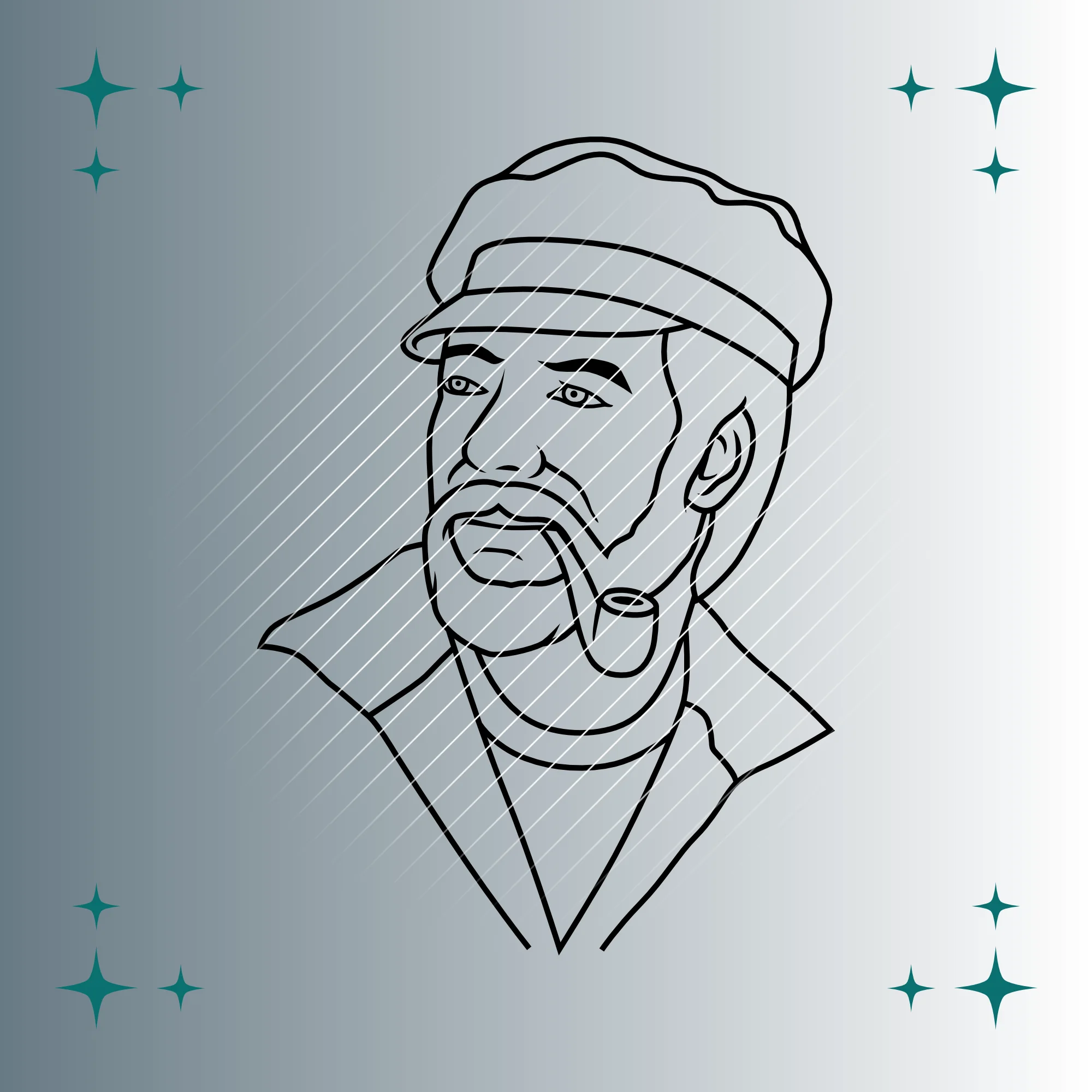 Seemann | Plotterdatei | SVG & PNG