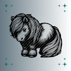 Shetlandpony #2 | Plotterdatei SVG & PNG