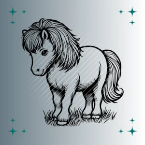 Shetlandpony #3 | Plotterdatei SVG & PNG