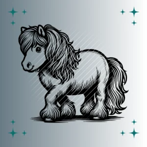 Shetlandpony #4 | Plotterdatei SVG & PNG