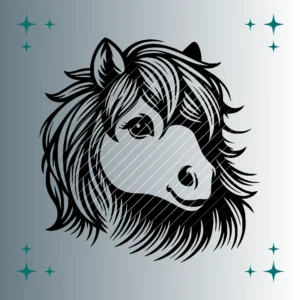 Shetlandpony #5 | Plotterdatei SVG & PNG