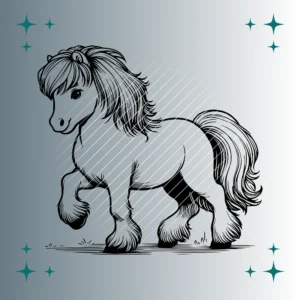 Shetlandpony #6 | Plotterdatei SVG & PNG