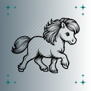 Shetlandpony #7 | Plotterdatei SVG & PNG