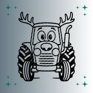 Traktor Geweih | Plotterdatei | SVG & PNG
