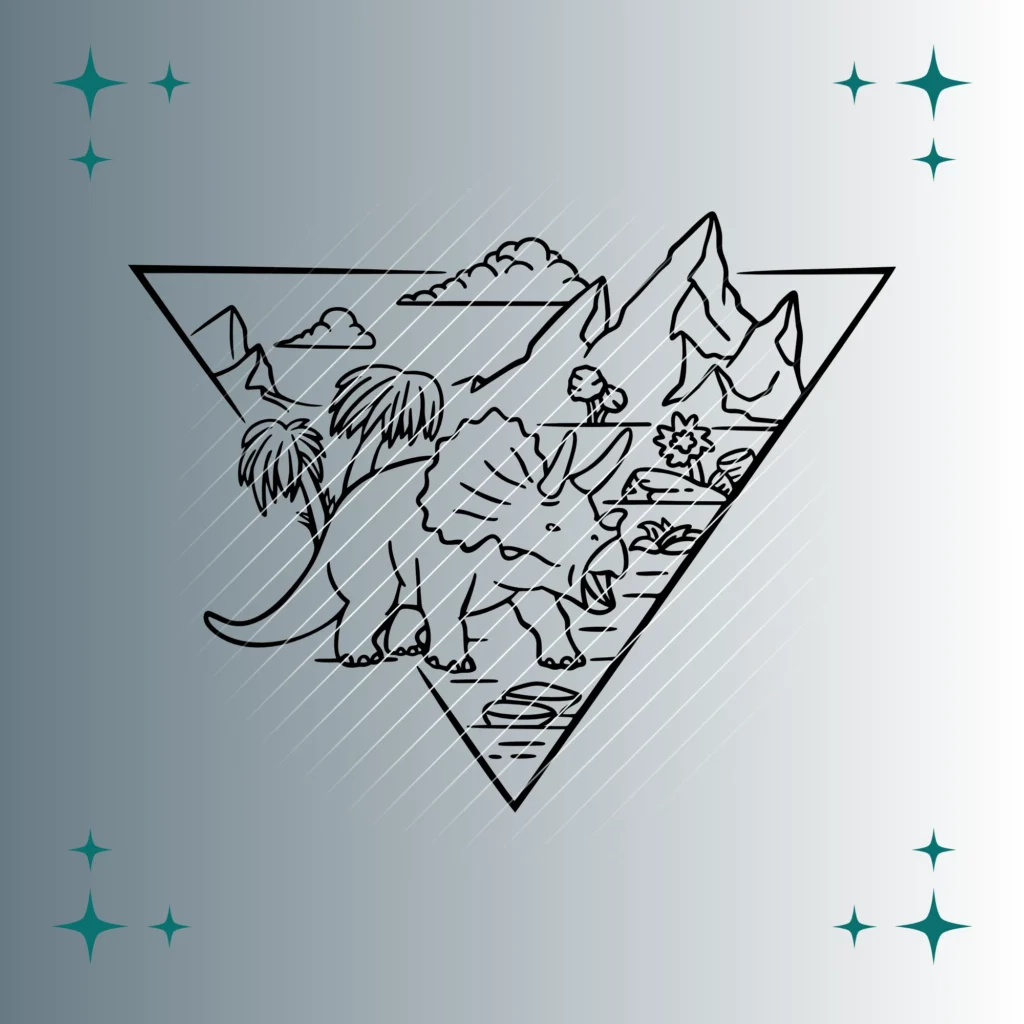 Triceraptors #2 | Plotterdatei | SVG & PNG