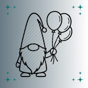 Wichtel Luftballons | Plotterdatei | SVG & PNG