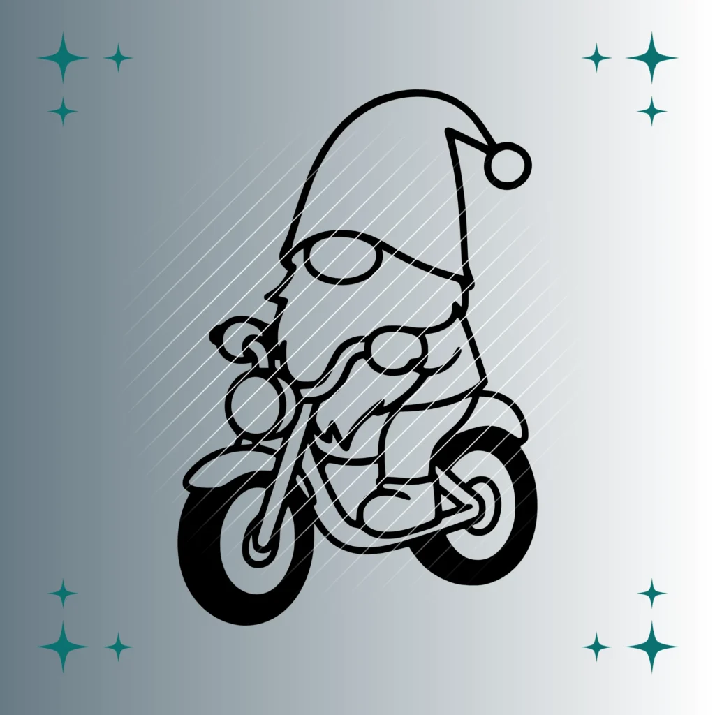 Wichtel Motorrad | Plotterdatei | SVG & PNG