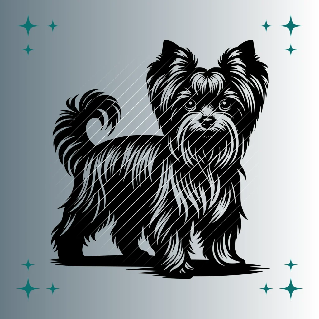 Yorkshire Terrier Hund | Plotterdatei SVG & PNG