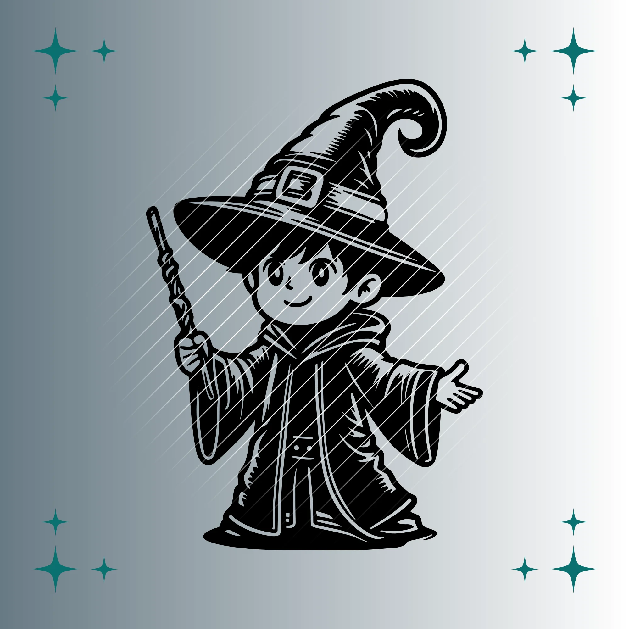 Zauberlehrling | Plotterdatei | SVG & PNG