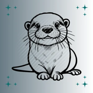 Zwergotter | Plotterdatei | SVG & PNG