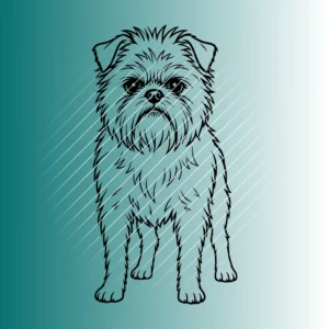 Affenpinscher Hund  #2 | Plotterdatei SVG & PNG