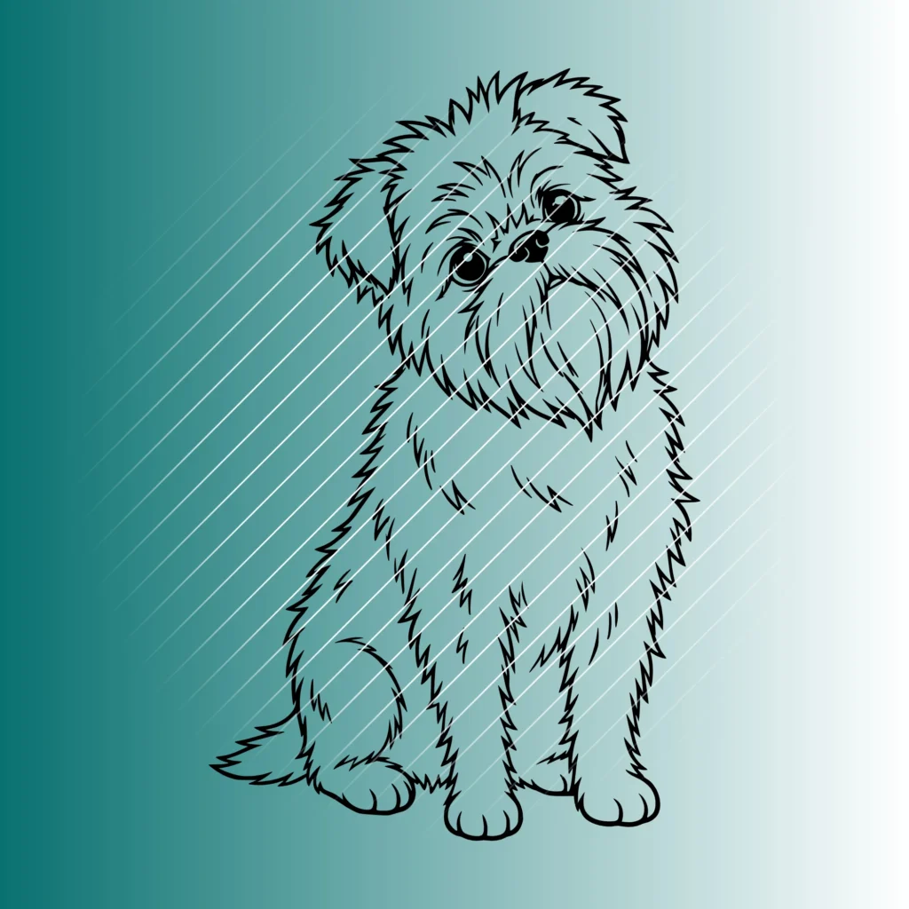 Affenpinscher Hund #6 | Plotterdatei SVG & PNG