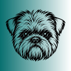 Affenpinscher Hund #7 | Plotterdatei SVG & PNG
