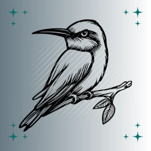 Bienenfresser Vogel #2 | Plotterdatei SVG & PNG
