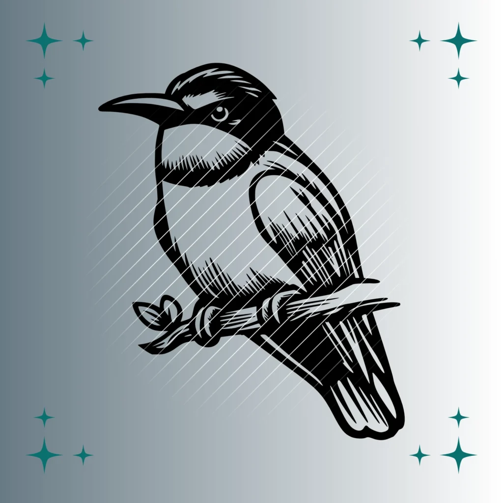 Bienenfresser Vogel | Plotterdatei SVG & PNG