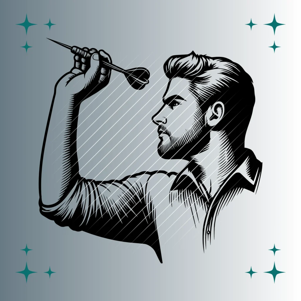 Dartspieler | Plotterdatei SVG & PN
