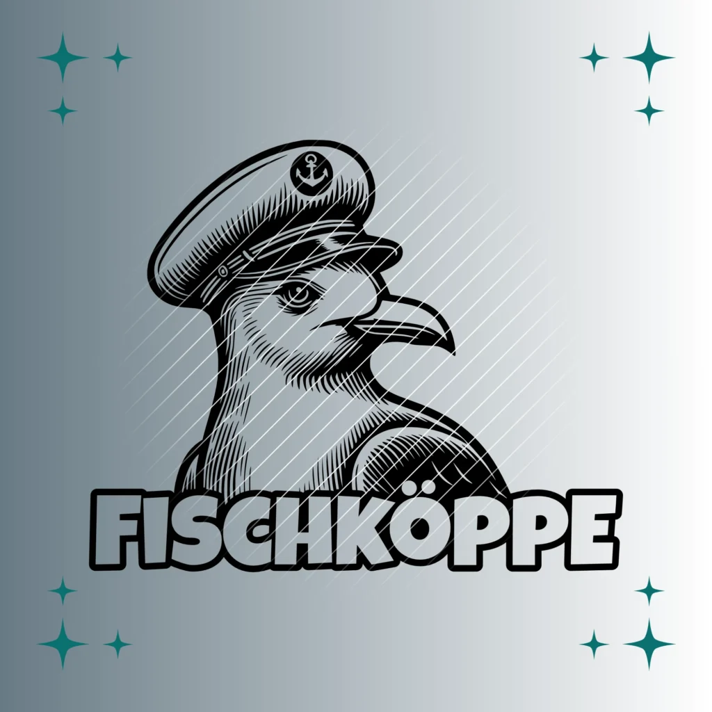 Fischköppe Seemöwe Matrosenmütze | Plotterdatei SVG & PNG