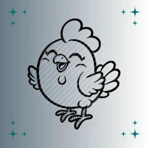 Happy Huhn | Plotterdatei SVG & PNG