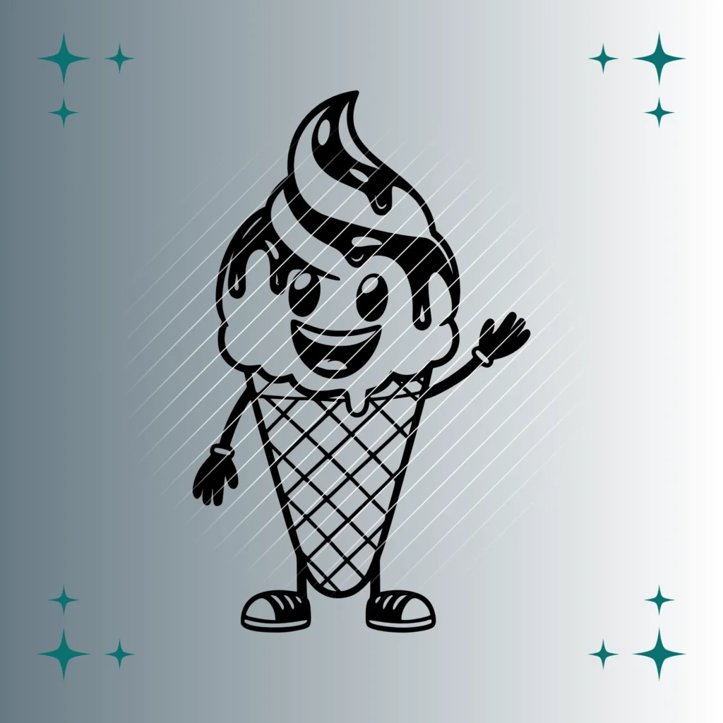Happy Ice Cream #2 | Plotterdatei SVG & PNG