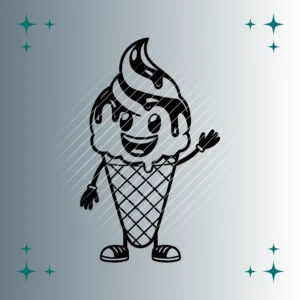 Happy Ice Cream #2 | Plotterdatei SVG & PNG