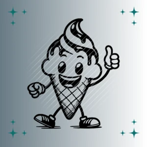 Happy Ice cream | Plotterdatei SVG & PNG