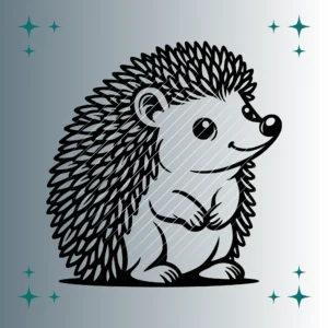 Happy Igel #2 | Plotterdatei SVG & PNG