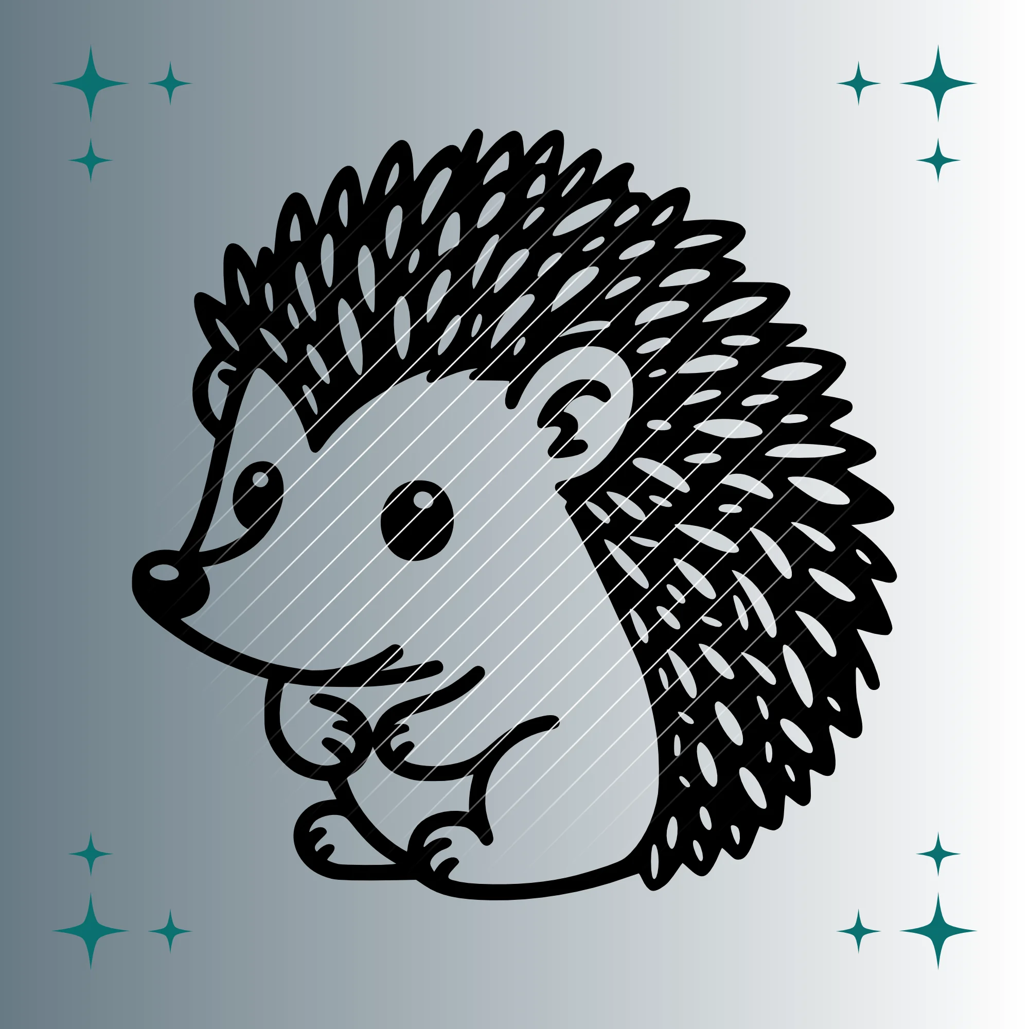Happy Igel | Plotterdatei SVG & PNG