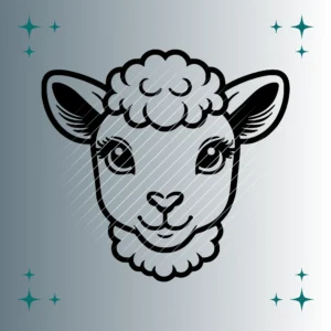 Happy Lamm #2 | Plotterdatei SVG & PNG