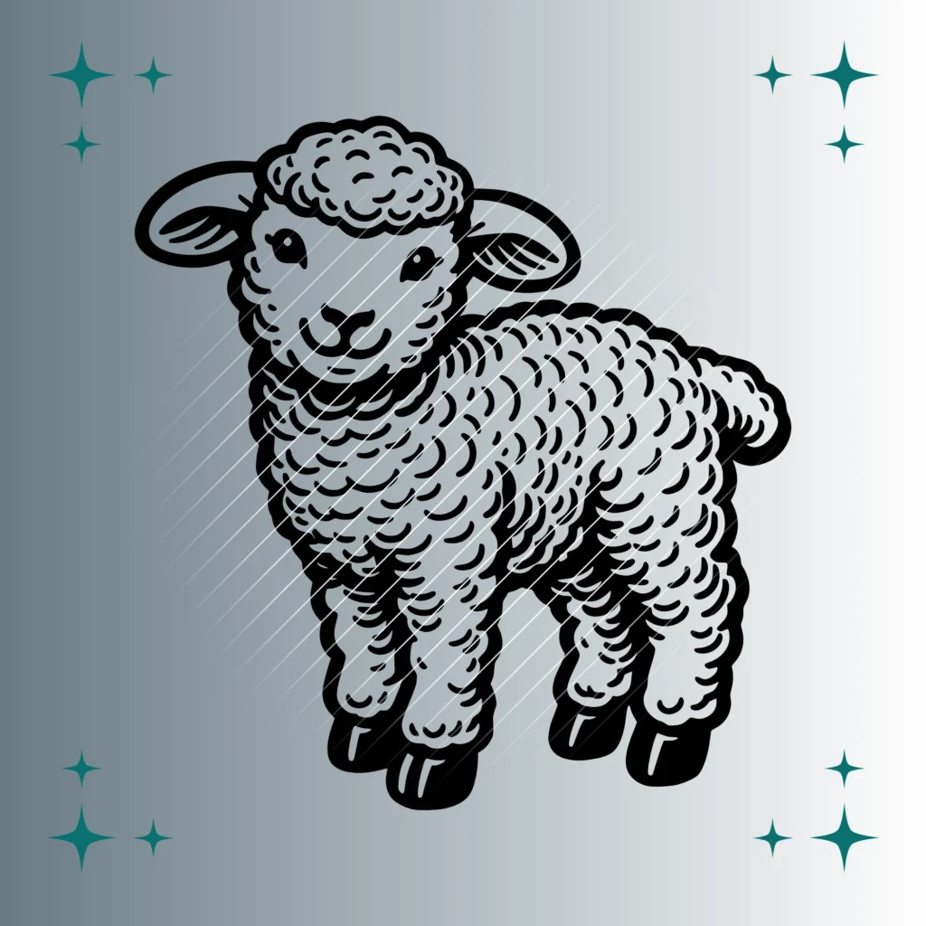 Happy Lamm | Plotterdatei SVG & PNG