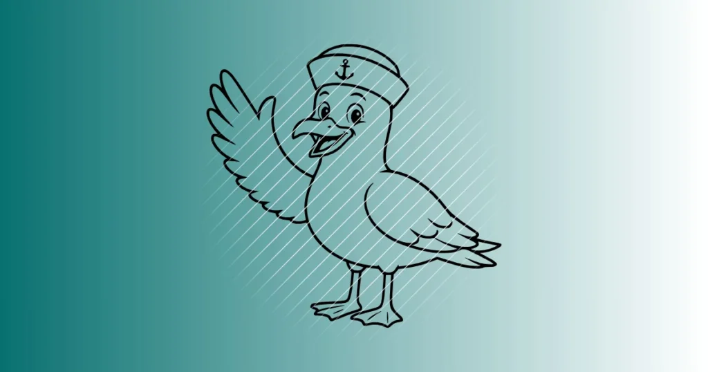 Happy Möwe | Plotterdatei SVG & PNG
