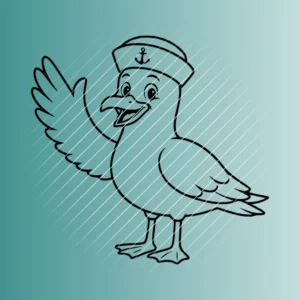 Happy Möwe | Plotterdatei SVG & PNG