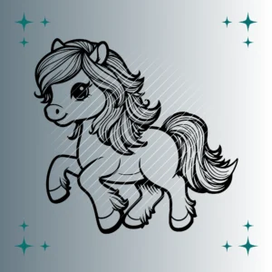 Happy Pony #3 | Plotterdatei SVG & PNG