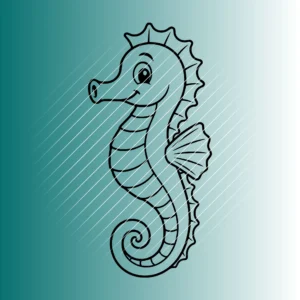 Happy Seepferd | Plotterdatei SVG & PNG