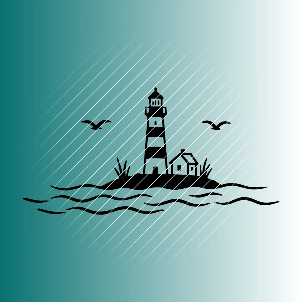 Leuchtturm #5 | Plotterdatei SVG & PNG