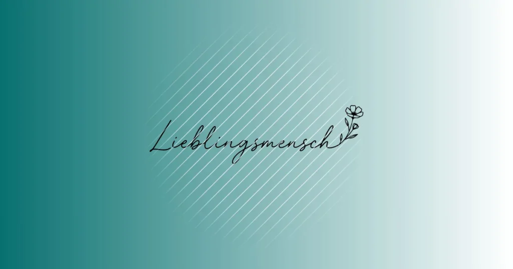Lieblingsmensch Wildblume | Plotterdatei SVG & PNG
