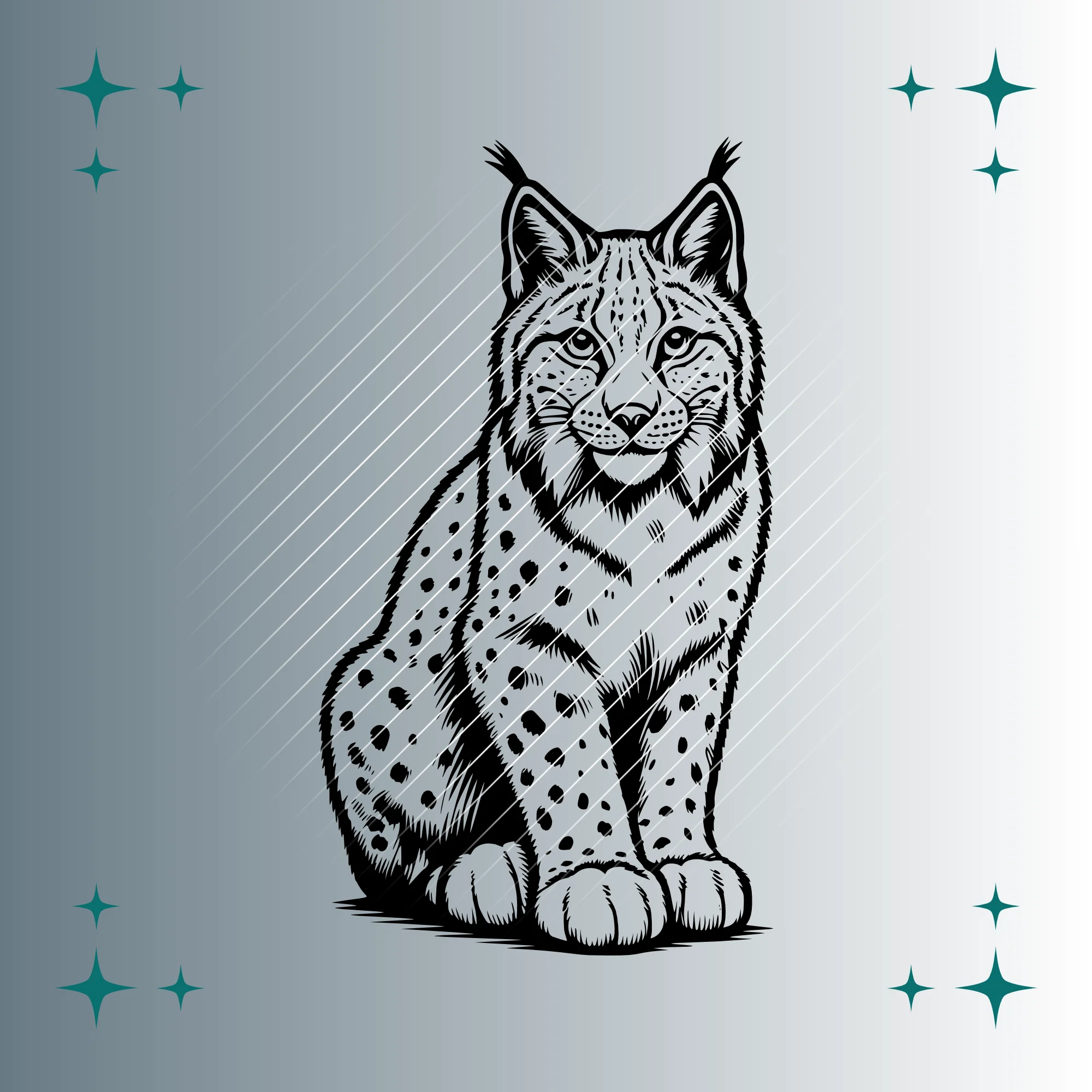 Luchs #4 | Plotterdatei SVG & PNG