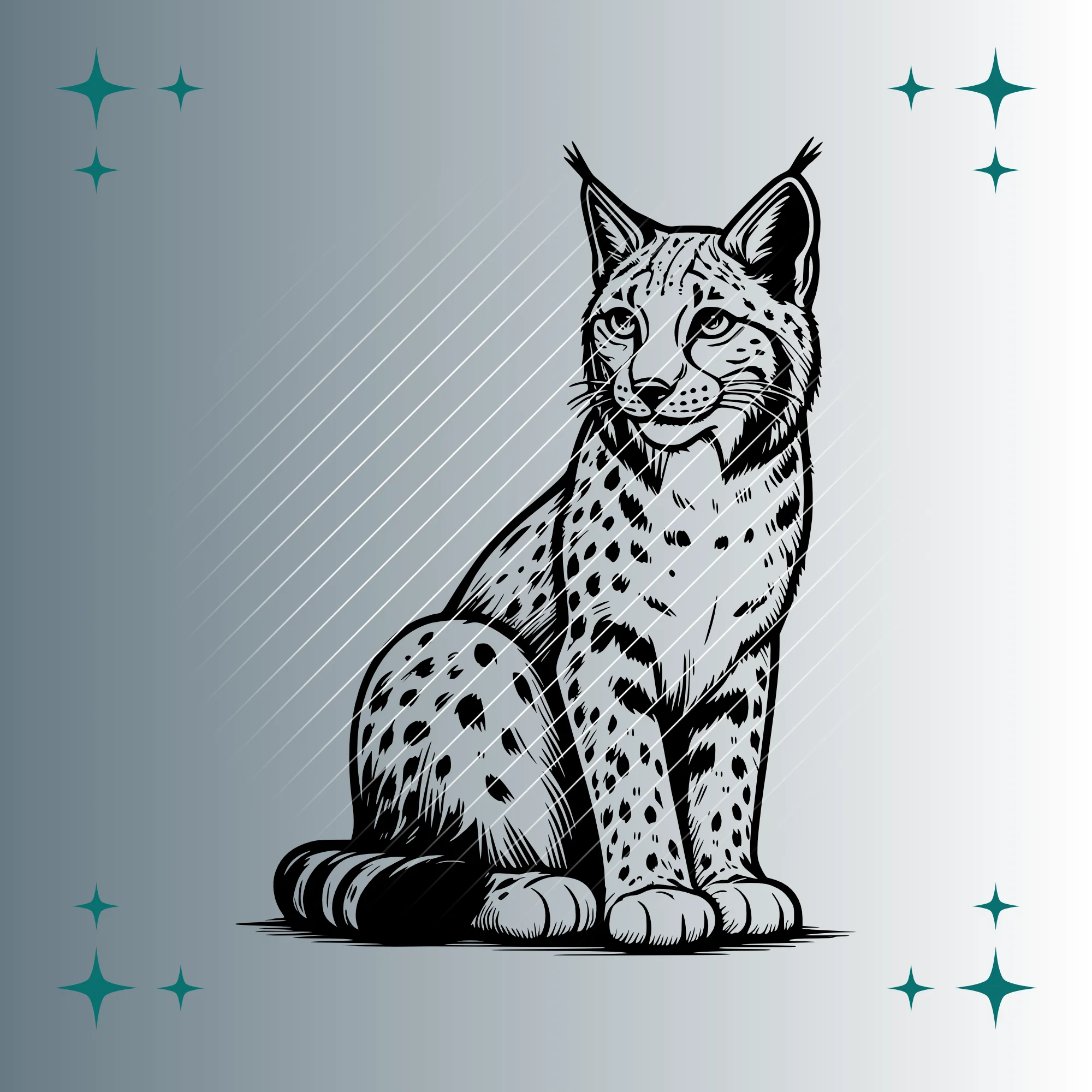Luchs | Plotterdatei SVG & PNG
