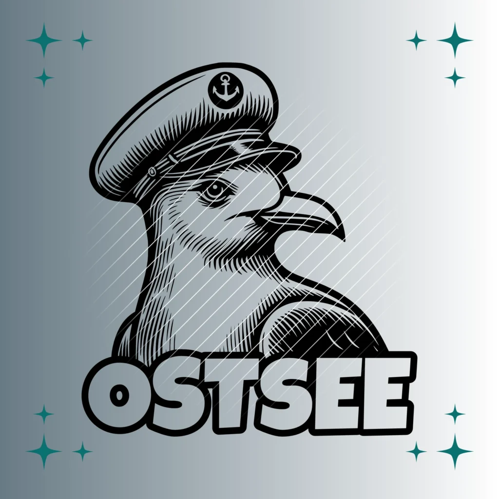 Ostsee Seemöwe Matrosenmütze | Plotterdatei SVG & PNG