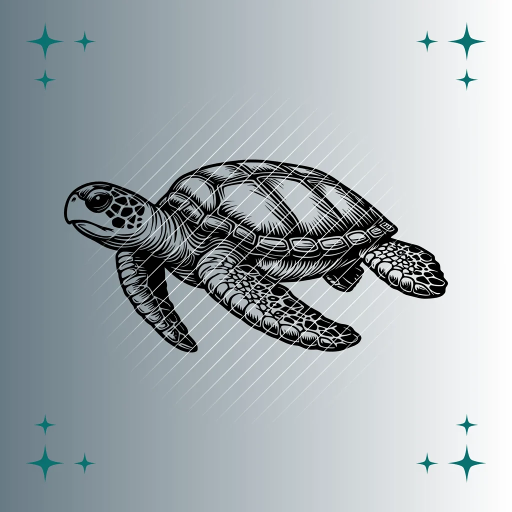 Schildkröte #4 | Plotterdatei SVG & PNG