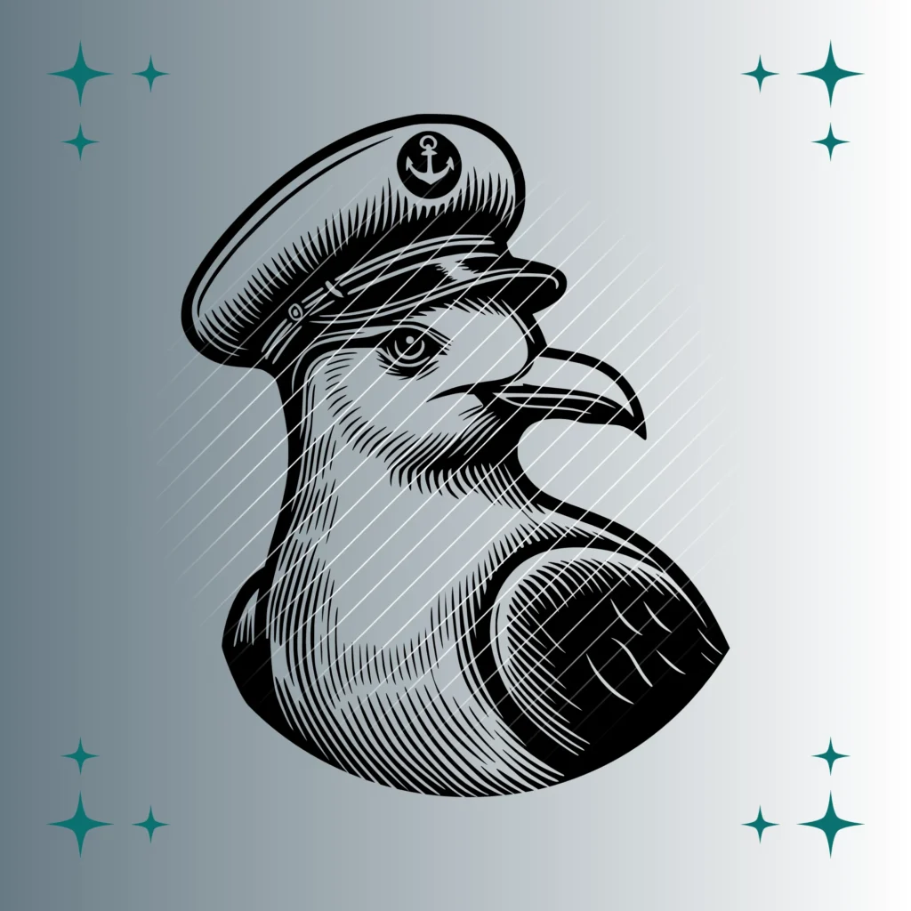 Seemöwe Matrosenmütze | Plotterdatei SVG & PNG