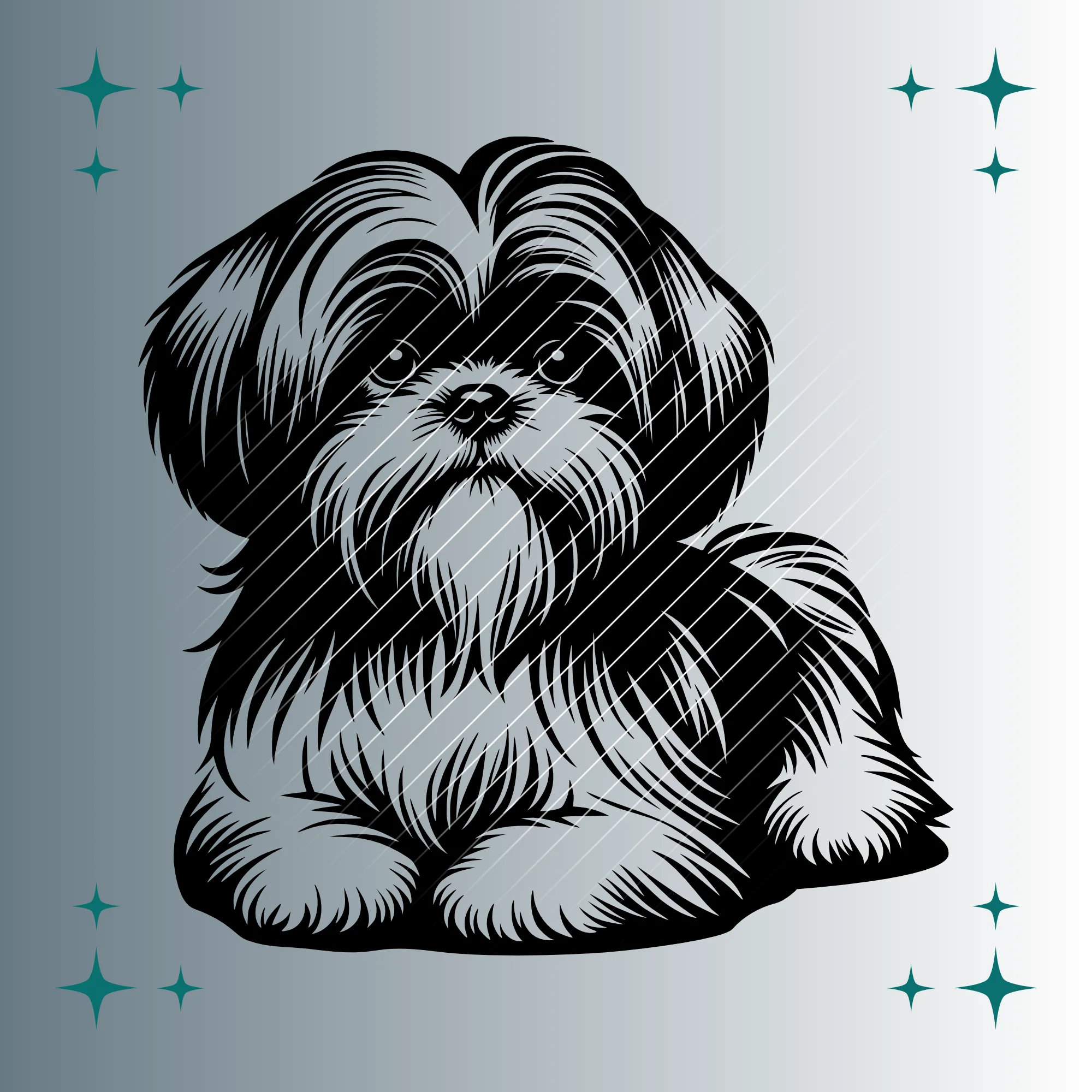 Shi Tzu Hund #5 | Plotterdatei SVG & PNG