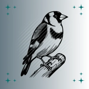 Stieglitz Vogel #2 | Plotterdatei SVG & PNG